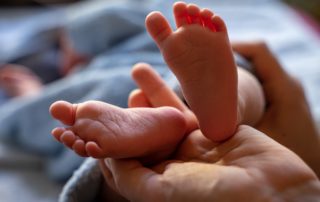 Pies de un bebé prematuro